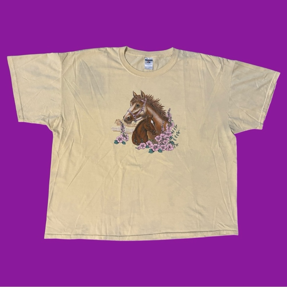 Vintage 90s Horse Graphic Tee